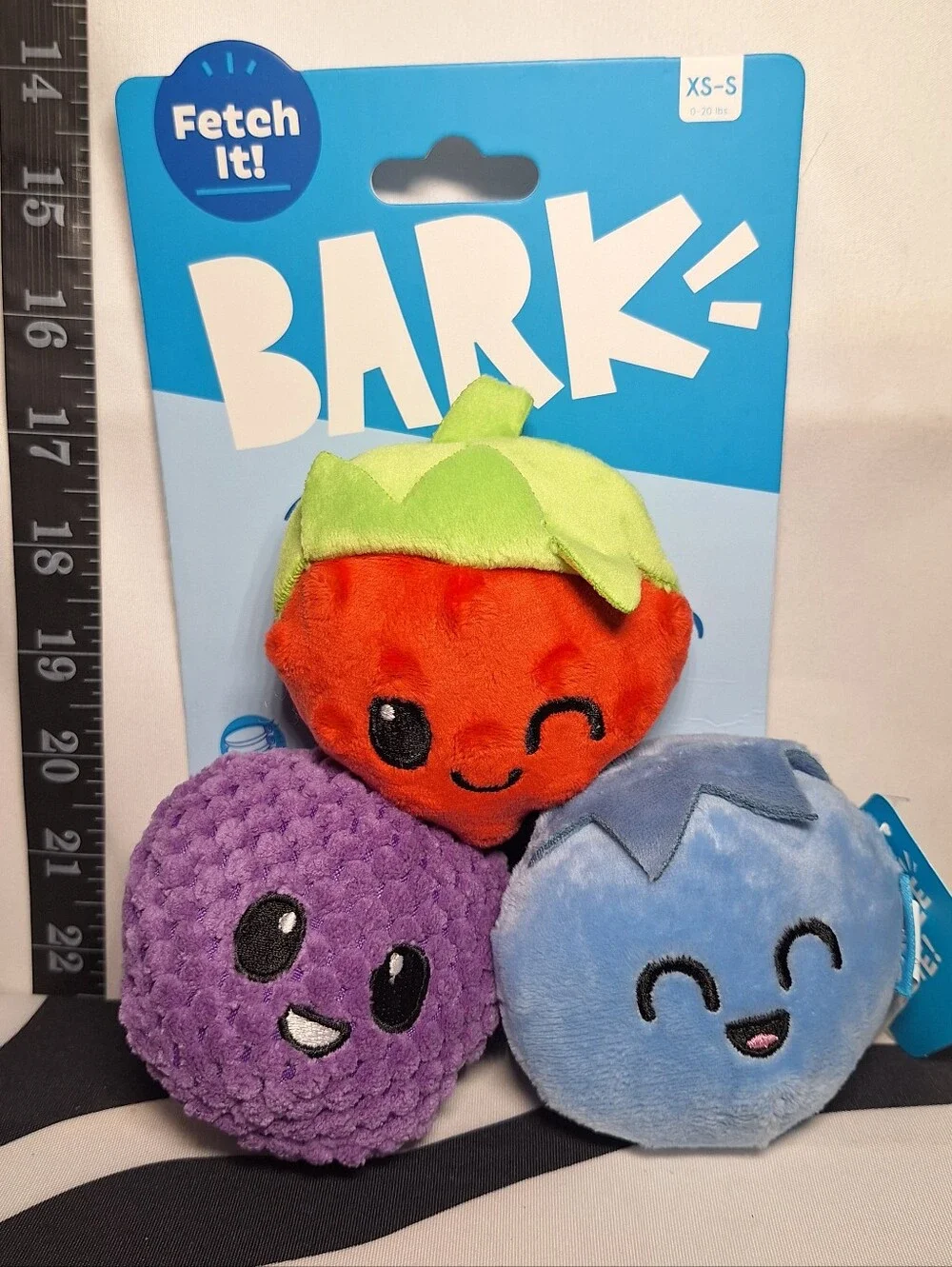 NWT Bark Berry Bunch Dog Toy XS-S